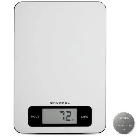 Grunkel Báscula de Cocina Electrónica BC-CookXT, hasta 5kg, Plata Grunkel Báscula de Cocina Electrónica BC-CookXT, hasta 5kg, Plata